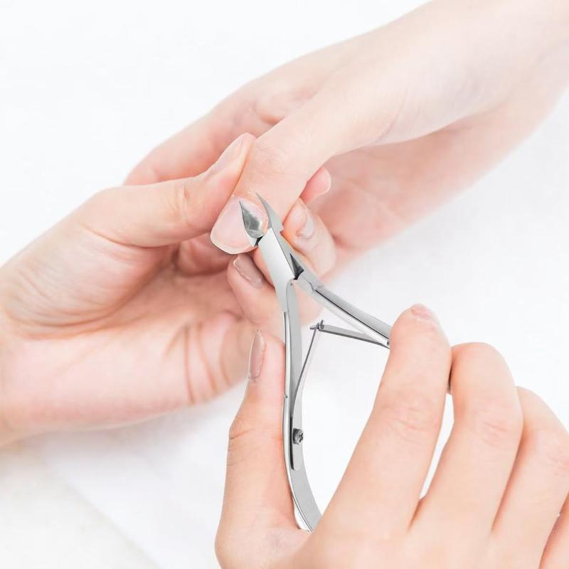 Cuticle Trimmer Cuticle Nippers Professional Stainless Steel Cuticle Cutter Clippers Cuticle Remover Pedicure Manicure Tools