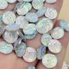 100pcs 10mm Round Resin Rhinestone Crystal Stone Beads Flatback For DIY Wedding Decoration -A59