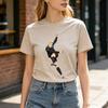 Haaland Tees Cotton Short Sleeve Soft Female T-shirt Streetwear Unisex Summer O-neck Fashion Printing Tshirts Funny Cartoon Tops
