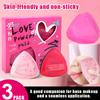 3 Stück/Set Make-up Foundation Schwamm Dreieckiger Kissen Schwamm Nass Trocken Doppelte Verwendung Weich Hochwertiger Puderquaste Kosmetik Applikator Werkzeug