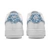 Nike Scarpe da Ginnastica Donna Air Force 1 07 Essentials Blu Paisley Bianche Blu Usurato DH4406-100
