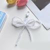 Lovely Bowknot Pendant Bead Keyring Fashion Bag Accessory Elegant Bag Ornament Cute Keychain Suitable for Any Occasion