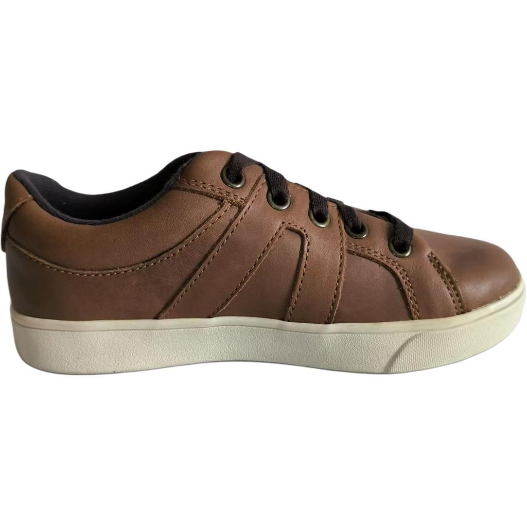 UGG Marcus Leather Comfortable Versatile Low-Top Kids Sneakers Kids sneaker Brown 1105193K-CHE