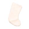 Pure White Plush Christmas Stocking Christmas Gift Bag Christmas Decoration Pendant Stocking Gift