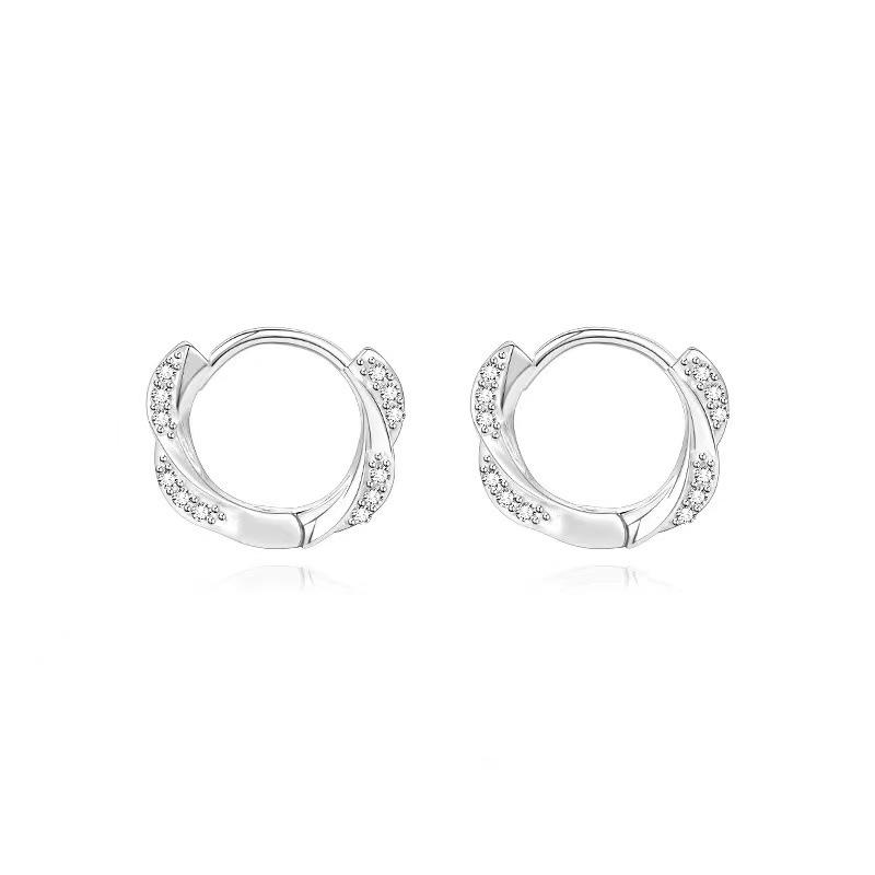 2024 Möbius Earrings: Trendy High-End Ear Hoops & Studs for Men and Women
