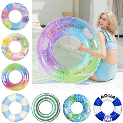 Starry Sky Swimming Ring Internet Celebrity Sequin Mermaid Swimming Ring Thickened Children's Lifebuoy Floating Ring Swimming Ring