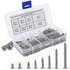 Wood Screws, 1000pcs Screws Self Tapping Screws Assortment Set, Pan Head Screw Gift