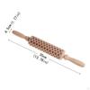 Christmas Embossed Wooden Rolling Pin Engraved Embossing for Baking Fondant