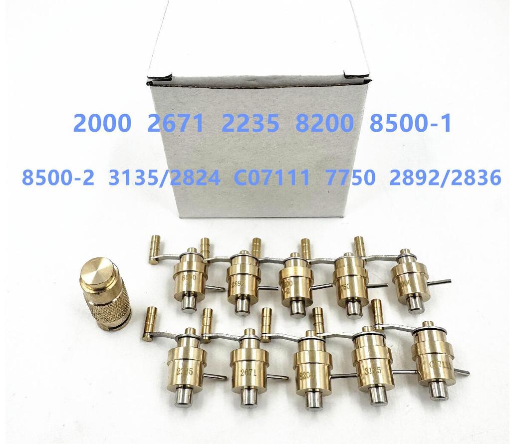 Aufzugsfeder-Aufzieher-Set Messing Uhrenreparaturwerkzeug Armbanduhr-Reparaturset DIY Uhrmacherwerkzeuge legierter Stahl Uhrenaufzieher