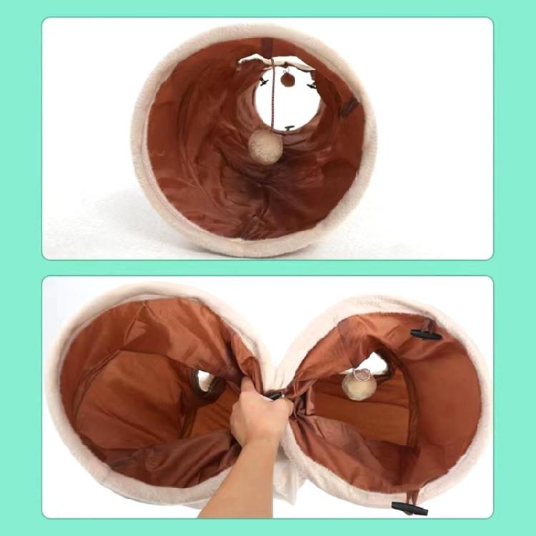 Collapsible Cats Tunnel Tube with Peeking Holes Relieve Boredom for Indoor Fo