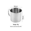 304 Stainless Steel Folding Cup with Drawstring Bag - Portable Outdoor Coffee/Mug for Camping & Picnics