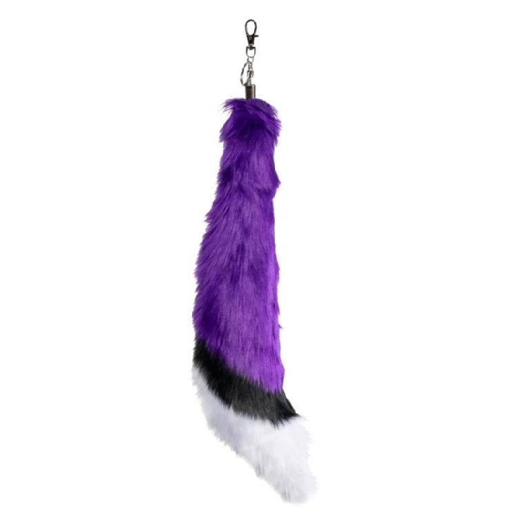 Foxes Tail Keychain Cosplays Toy Foxes Tail Keyring Bag Hangings Pendant Charm