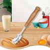 Stainless Steel Bread Lame with Wood Handle Curved Blade Dough Scoring Tool for Baguette Pastry Baking Professional Baker Equipment Kitchen Utensil