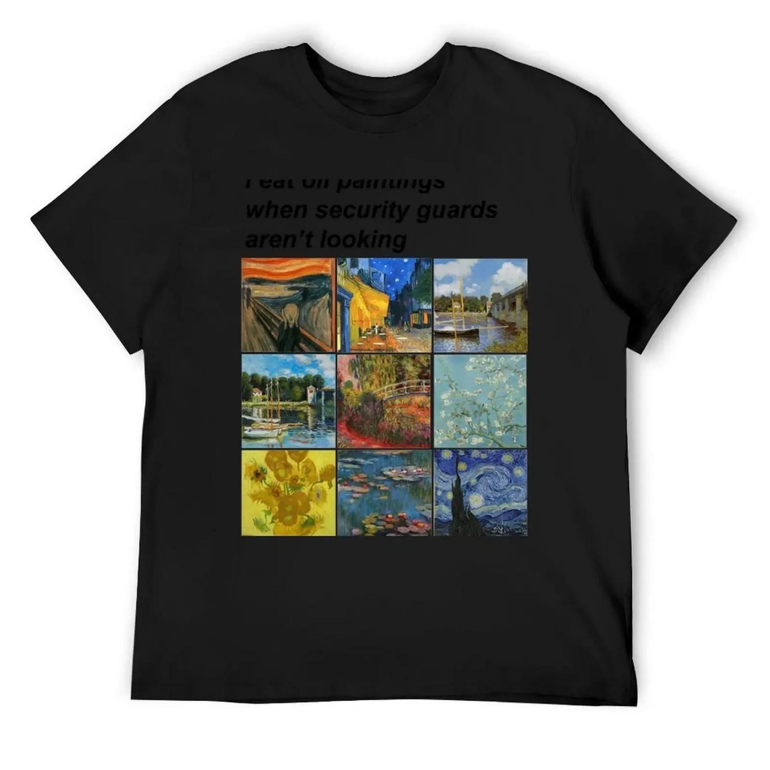 

Oil Painting Cravings T-Shirt rapper graphic tees custom t shirt street wear mens graphic t-shirts hip hop XXXXXL чорний