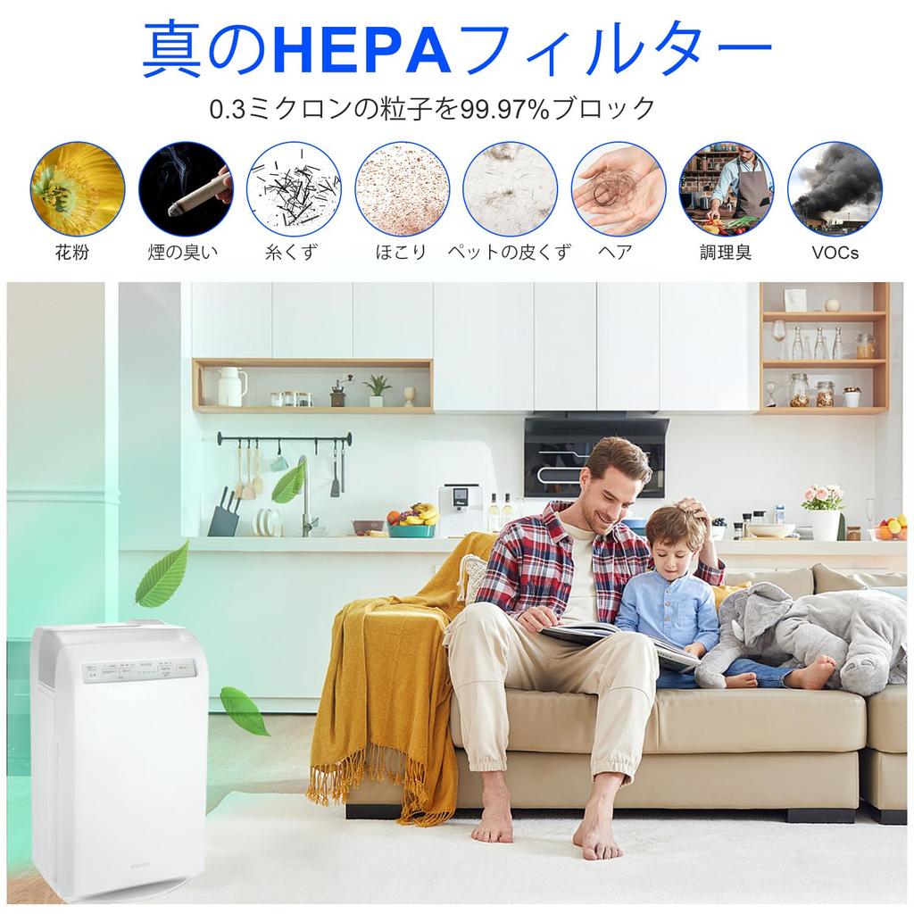CHNPOFNT Air Purifier Replacement Compatible with Iris Ohyama and Air Purifiers of HXF-A25HF/HXF-A25TF Filters, HXF-C25-W, HXF-A25, RHF-251 (Pack 3)