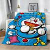 D-Doraemon Movie Anime Film Cartoon 3D Flannel Blanket Soft Throw Blanket Art For Home Decor Bedroom Bed Sofa Picnic Fans Gift