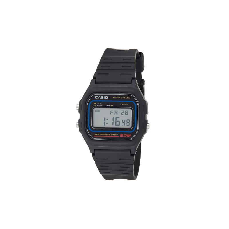 

Casio CASIOYOUTH Series-Disc Digital Display Series 50 Meters Waterproof Quartz Movement Resin Strap Japanese and Korean Watch Men s Watch W-59-1VHDF чёрный