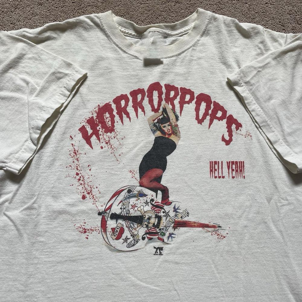 Винтажная группа Horrorpops Hell Yeah! Футболка Унисекс Концертная S до 5XL El185 XL