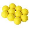 Yellow PU Foam Golf Balls Sponge Elastic Indoor Outdoor Practice Training