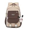 Schoolbag schoolbag junior high school girls Japanese ins college high school versatile contrasting color backpack niche design college 