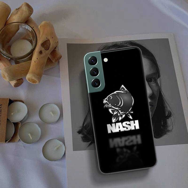 Nash Fishing Logo Phone For Samsung Galaxy S24 S22 Ultra S21 Plus S20 S23 FE Case S10 S10E S9 S8 S7 Edge Cover Silicone Soft Coq