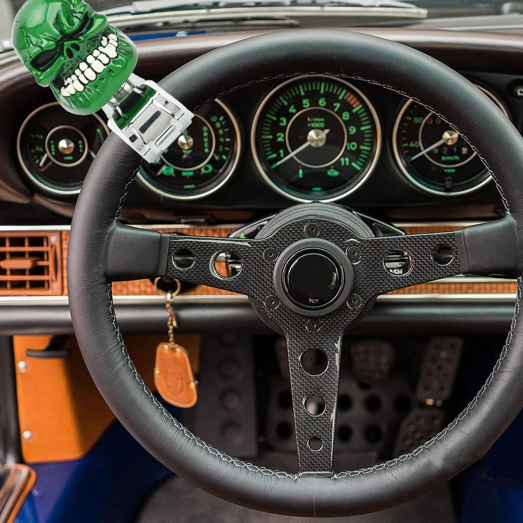 Tminny Spinner Suicide Power Handle, Easy Installation Heavy Duty Colorfast Steering Wheel Knob for Car Boat for Truck Green