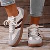 Retro Flat Heels German Training Shoes Women 2026 Spring Pu Leather Platform Sneakers Woman Lace-Up Non-Slip Casual Shoes Flats