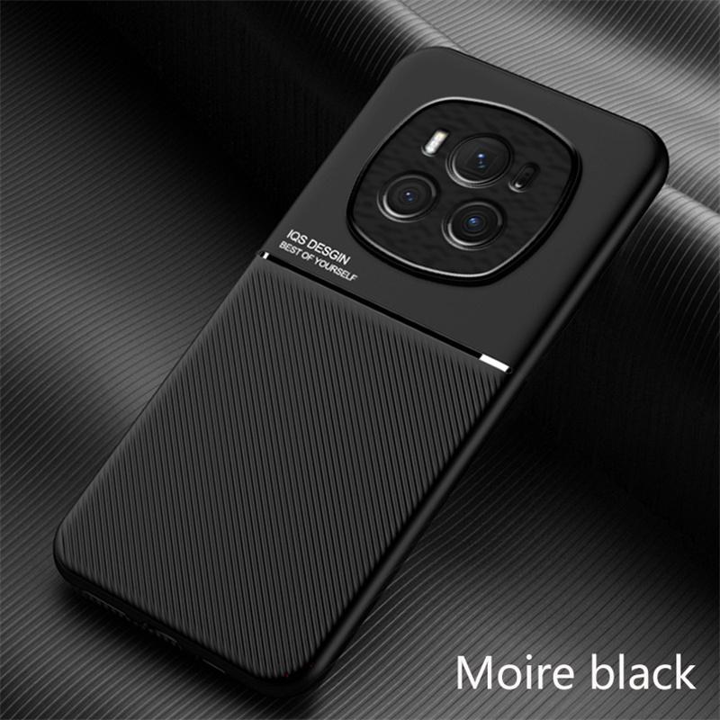 Magnetický držák do auta Kožený kryt pro Honor Magic6 Pro Pouzdro Silikonový rám Nárazuvzdorný Coque Magic6 Lite Cover Magic 6 6Pro 6Lite