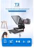 Bestview T2/T3 Dual Teleprompter for Phones/Tablets - Ideal for Live Broadcasts, Interviews, and Subtitles.