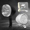 USB-Aufladung Retro Fahrradscheinwerfer Klassisches Mountainbike Frontlicht 3 LED-Lampen Fahrradfrontbeleuchtung Für Fahrradzubehör