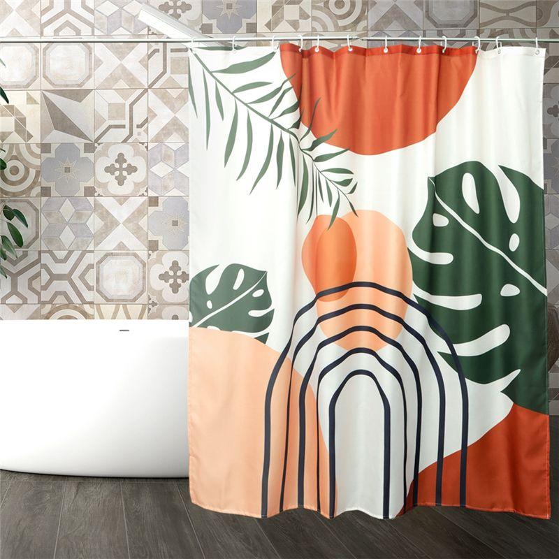 Guter Duschvorhang Wasserdichter Stoff Boho Badezimmervorhänge Heim Badezimmervorhänge Mit Haken Zubehör