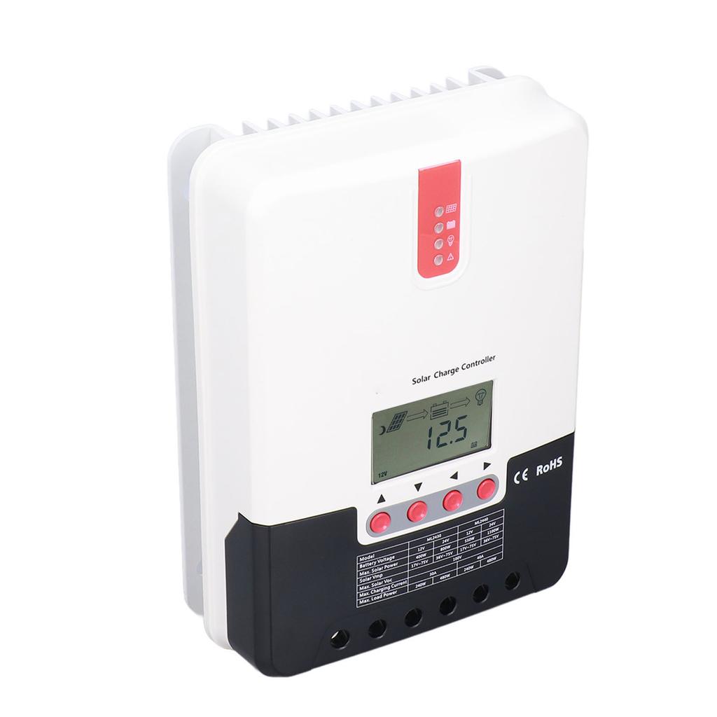 MPPT Solar Charging Controller 12V/24V 40A IP32 Waterproof Fast Response for RVs Home Yachts
