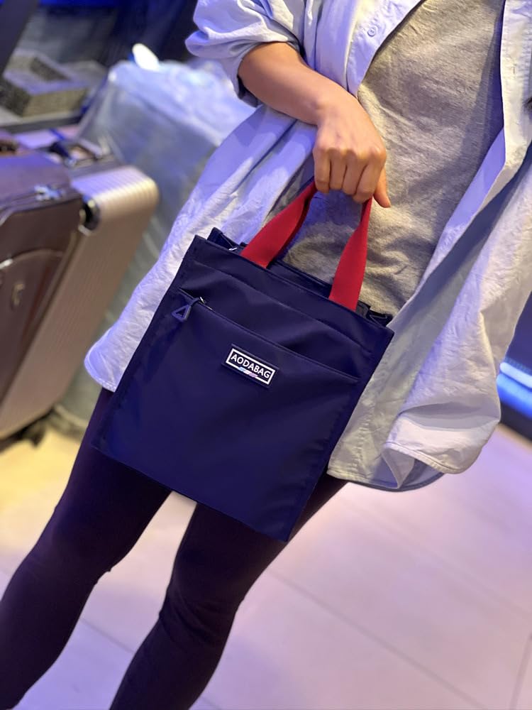 Women's Lunch Bag, Mother's Bag, Handbag, Mini Tote Bag, Lightweight, Functional, Easy to Use, Commuter Bag, Cute and Stylish (Type A - Green)