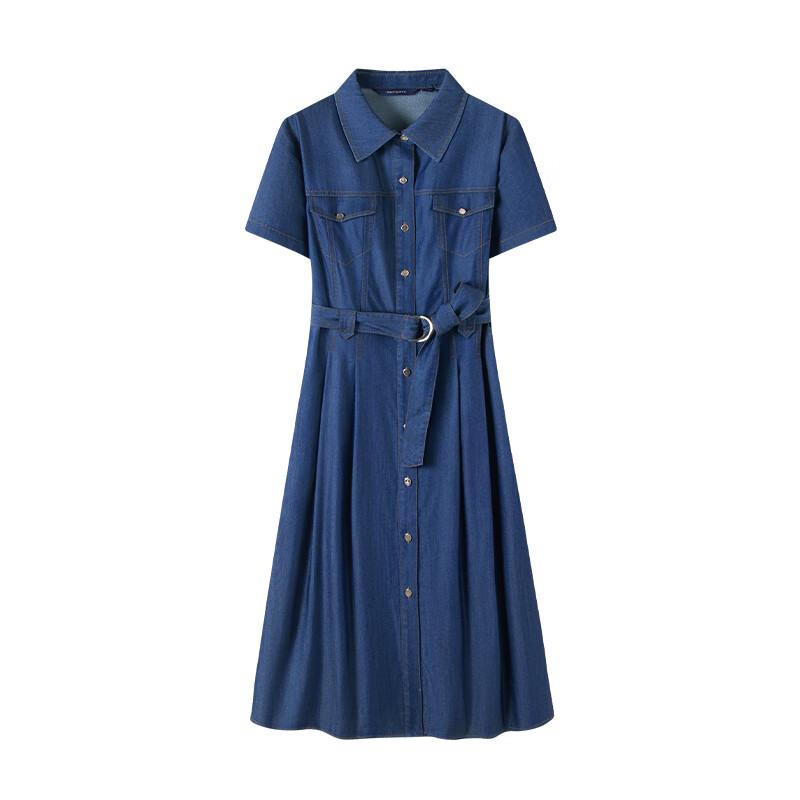 Navigare Women's Thin Denim Shirt Dress