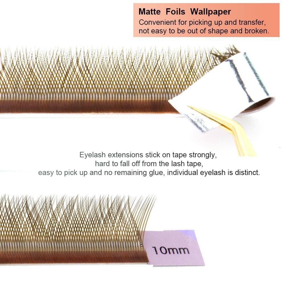 Brown YY Shape Eyelash Extension NAGARAKU 12 Lines Brown Color Super Soft Natural Premium Eyelash Extension