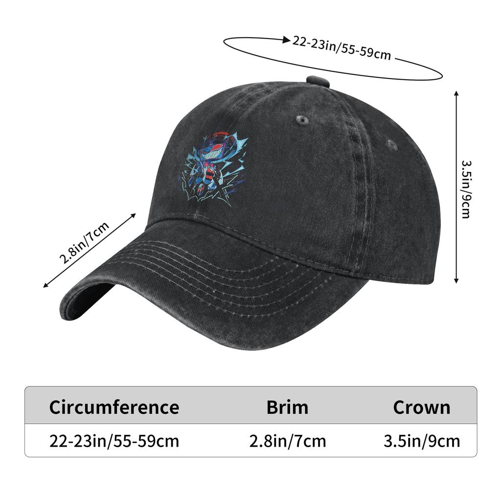 Hazbins Hotel Sun Baseball Cap  Female Male Design Trucker Hat Summer Fashion Hunting Camping Sun-Proof Baseball Caps