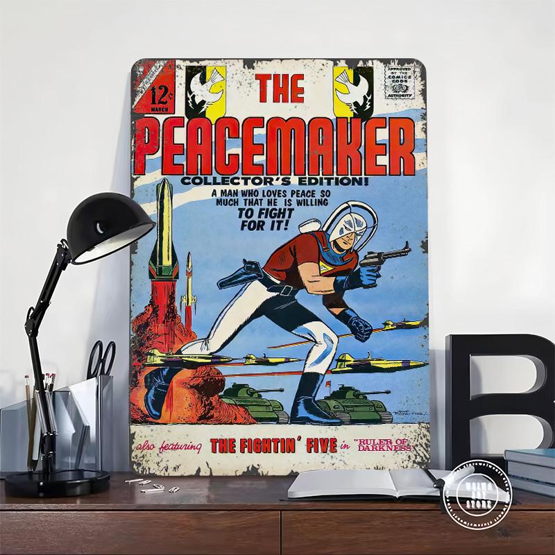 Vintage Comics Collection Tin Plaque Poster Customized Wall Art Retro Vintage Metal Signs for Man Cave Garage Decorations Decor