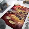 1Pc Rammstein theme Printed rectangle carpet, home door mat, outdoor travel protection carpet A1