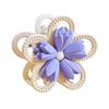 Women Hair Claw Double-Sided 3D Flower Design Strong Grip Hair Clip Anti-slip Design Back Head Hair Clip Hair Accessory