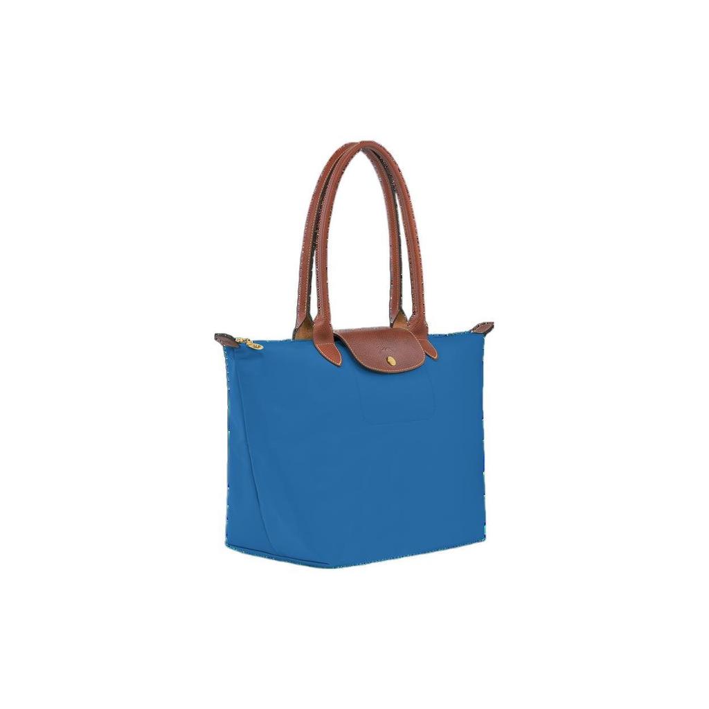 Longchamp Le Pliage 31 Tote Bag Dames Tote Bag Goud Kobaltblauw L1899089P78