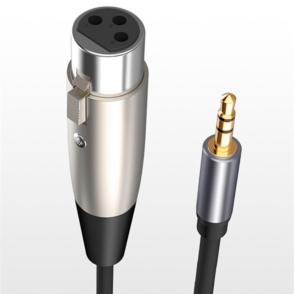 

New 1.5M Microphone Cable 3-Pin XLR Female to 3.5mm TRS Male Balanced Stereo Cable