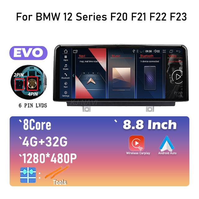 Car Video Player Radio GPS Navigation EVO System For BMW 3/4 Series F30 F31 F32 F33 F34 F36 1/2 Series F20 F21 F22 F23