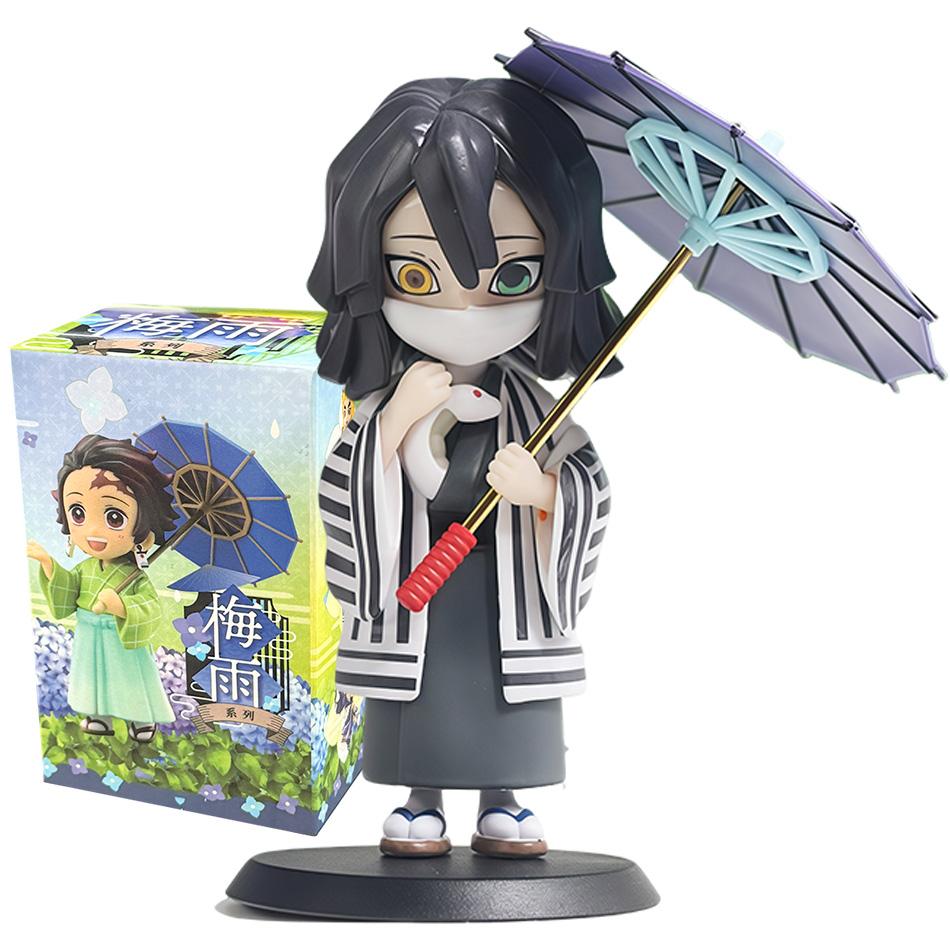 Demon Slayer Figure Toy Anime Kimetsu Yaiba Umbrella Tanjiro Nidouzi Inosuke Zenizu Figurine Model Doll Gifts PVD no series Kid Friendly Entertaining