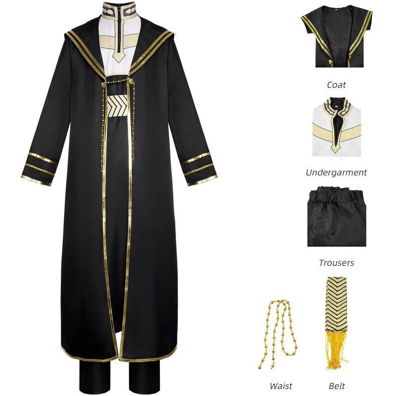Frieren Beyond Journeys End Heiter Stark Cosplay Costume For Anime Role Play With Stretch Fabric