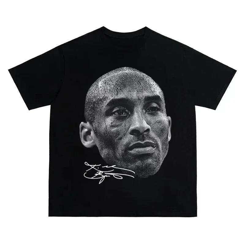 basketball star Trend Fashion Streetwear Pattern Printing Summer Cotton Men's and Women's T-Shirts Autumn and winter innerwear