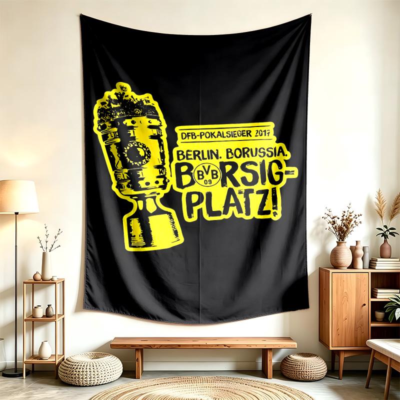 Borussia Dortmund (23) Tapestry Suitable For Decorating Homes Dorms And Bedrooms Soft To The Touch And A Perfect Gift For Friends And Family