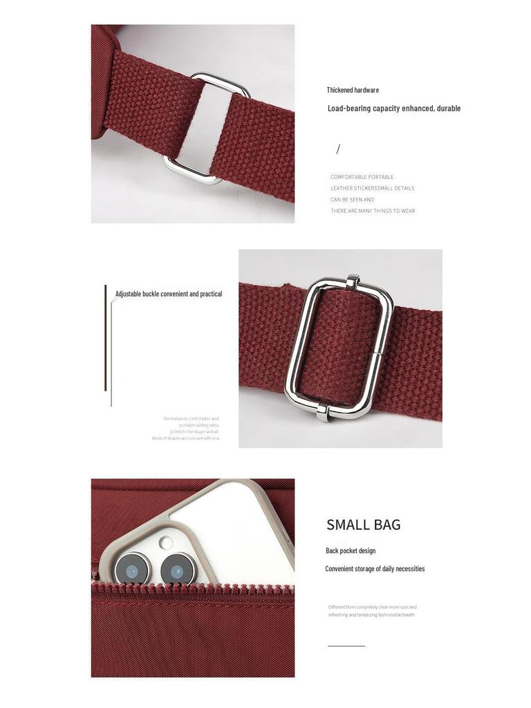 Women's Waterproof Nylon Single Shoulder Crossbody Bag - Casual Fashion, Simple Mom Shopping Bag