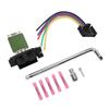 Heater Motor Blower Fan Resistor 13248240 with Harness Tool Kit Replacement for Opel Adam Corsa D