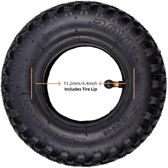 2 комплекта 200x50 (8 «х2») Замена покрышки и камеры для Dirt Scooter (самоката для грязи) Pro RDS Dune Buggy, пневматическая шина