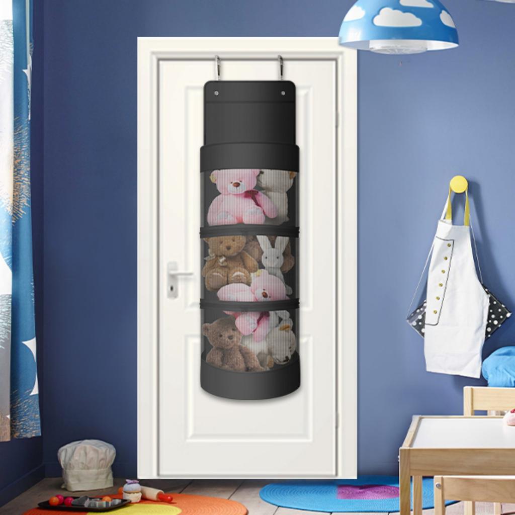 Hanging Organizer, Over The Door Hanging Sports Equipment and Ball Storage, Garage Sports Equipment Organizer for Hold Soccer
